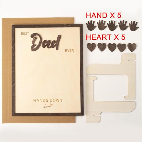 Wooden Handprint Keepsake Plaque for Families