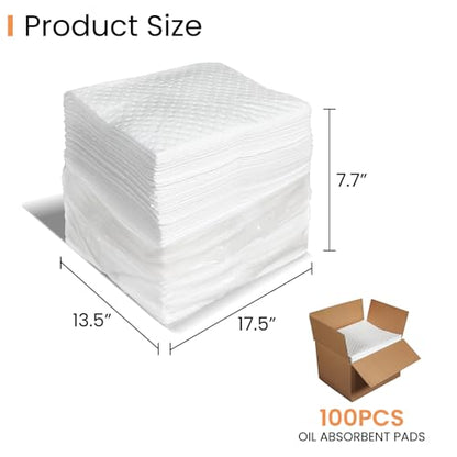 Oil Absorbent Pads Heavyweight Dimpled Pad Garage Accessories