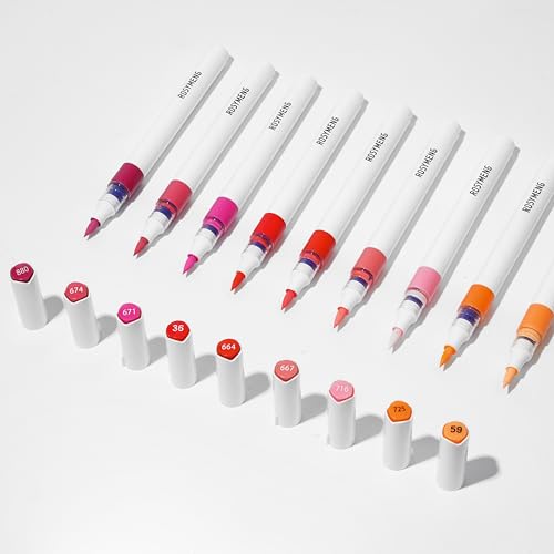 ROSYMENG 9 Color Acrylic Paint Pens (9 Count)