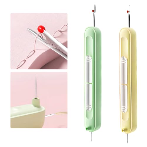 Upgraded 2 in 1 Automatic Needle Threaders Seam Ripper (2 Count)