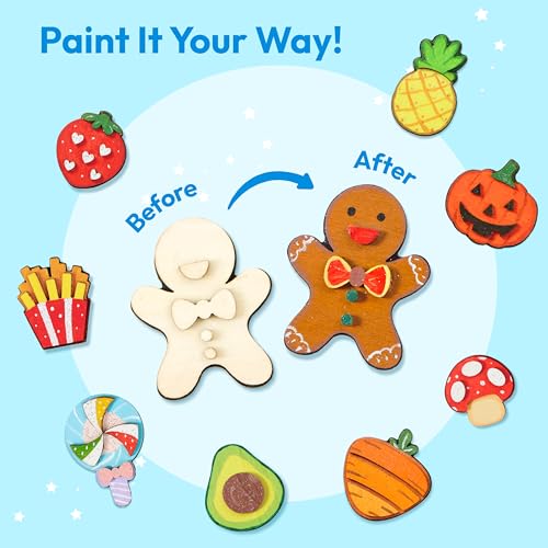 12 pcs Wooden Magnets (12 Count)