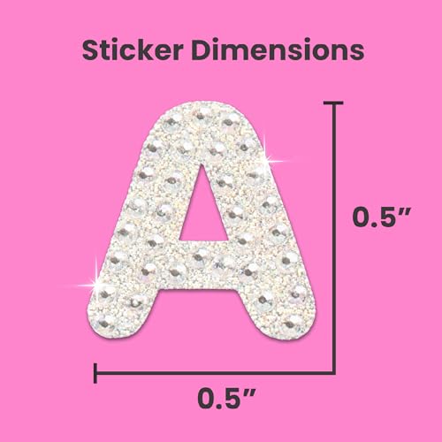 Rhinestone Alphabet Sticker Sparkle Set