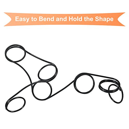 164ft 15 Gauge 1.5mm Aluminum Wire Black Bendable for Jewelry
