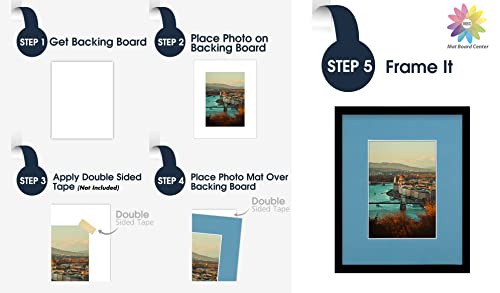 Mat Board Center 10 Pack 8x10 Photo Mats for 5x7 Picture