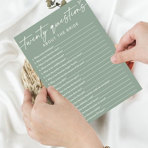 Bridal Shower Games Cards