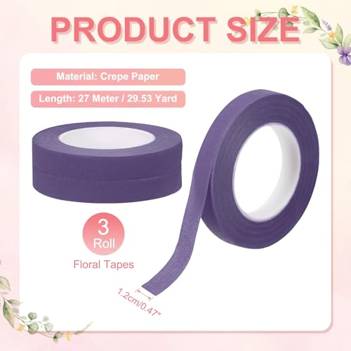 3 Rolls Floral Tapes
