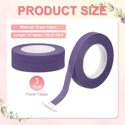 3 Rolls Floral Tapes