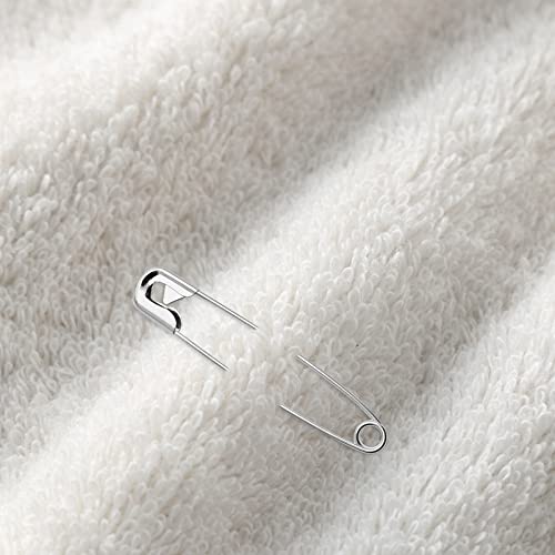 100 PCS 46mm Safety Pins Nickel Plated (100 Count)