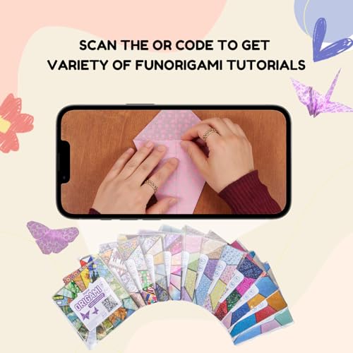 Japanese Style Patterned Origami Paper (50 Count)
