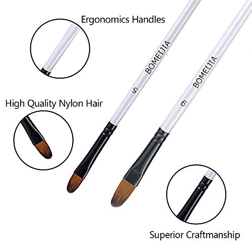 Filbert Paint Brushes Set (12 Count)