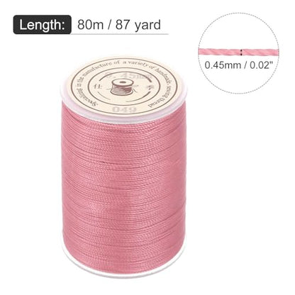 Waxed Cord 0.45mm Waxed Thread 87 Yard Wax String Leather Cord for Bracelet Making