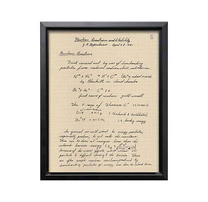 Oppenheimer Canvas