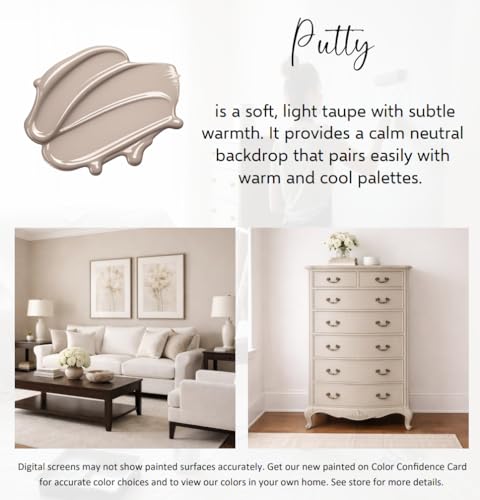ALL-IN-ONE Paint by Heirloom Traditions, Putty, 8oz Sample (8 Fl Oz)