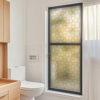 Celtic Knot Seamless Pattern Full Privacy Window Film 17.7'' x 78.7''