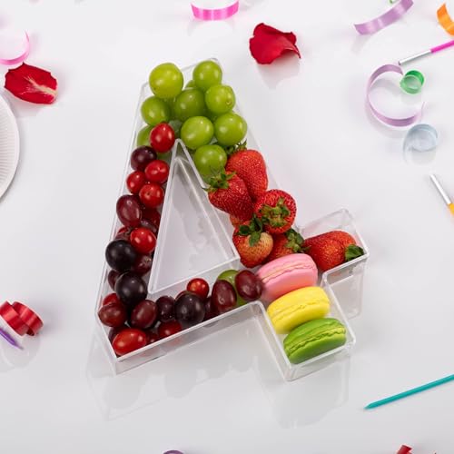 11" Clear Acrylic Letter & Number Charcuterie Tray