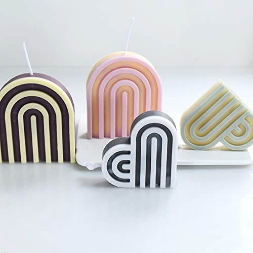 2 Pack Heart Shape Candle Molds