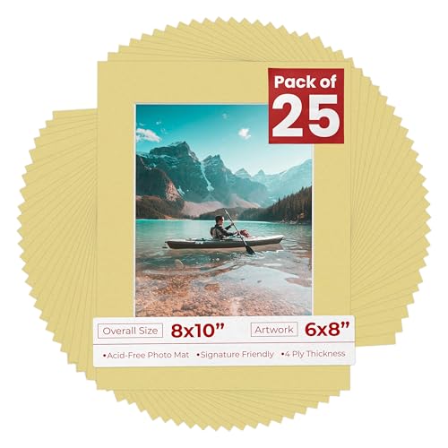 6x8 Mat for 8x10 Frame (25 Count)