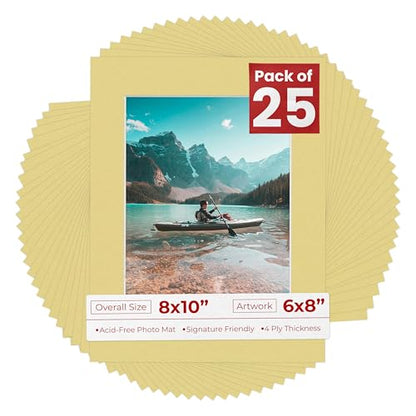 6x8 Mat for 8x10 Frame (25 Count)