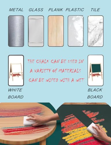 Non toxic Dustless Chalk for Kids (24 Count)