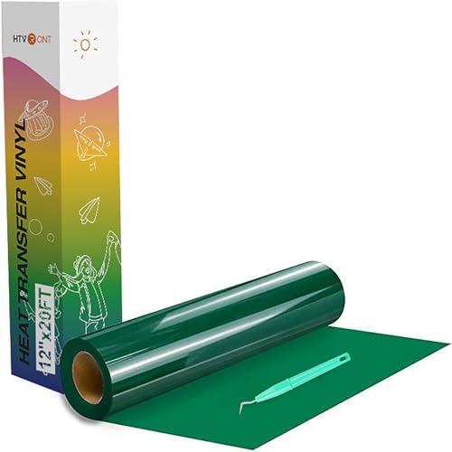 Heat Transfer Vinyl Green HTV Rolls (20 Foot)