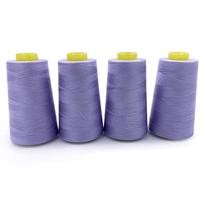4 Cones of 3000 Yards Each Spool Thread for All Purpose (36000 Foot)