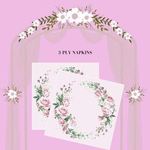 20 ct 13x13 Flowers Paper Luncheon Decoupage Napkins (20 Count)