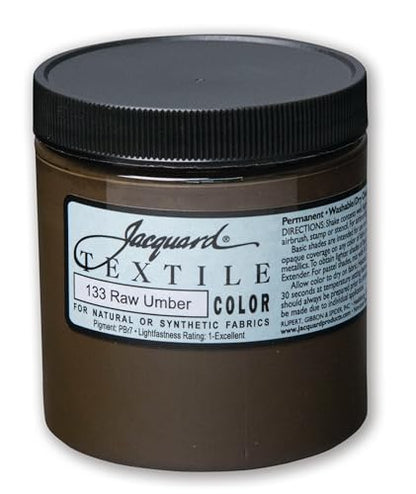 Textile Color Paint RAW Umber (8 Fl Oz)