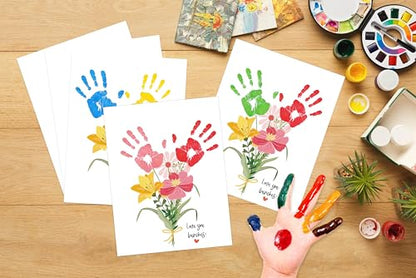 Love You Bunches Handprint Keepsake Card Making Kit (10 Count)