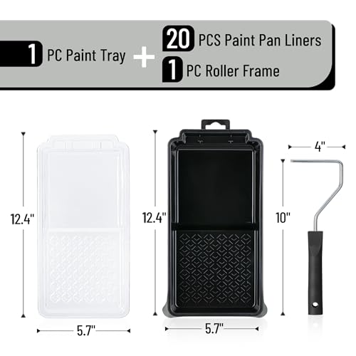 Bates 4 Inch Paint Tray Set (22 Count)