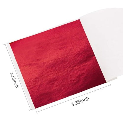 Gold Leaf Sheets for Art Red Foil 300Pcs