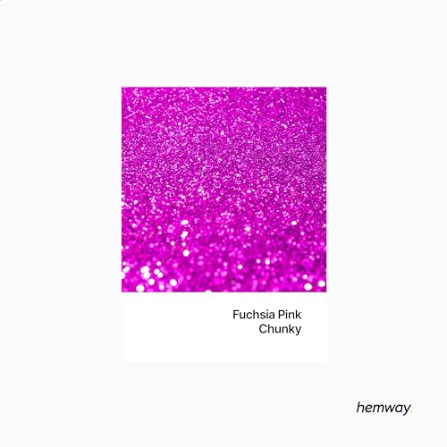 Resin Glitter Fuchsia Pink 100g Chunky Polyurethane & Epoxy Glitter (3.5274 Ounce)
