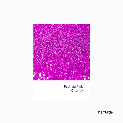 Resin Glitter Fuchsia Pink 100g Chunky Polyurethane & Epoxy Glitter (3.5274 Ounce)