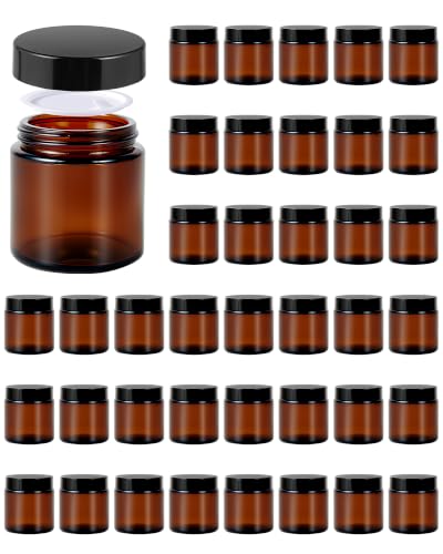 4oz Glass Jars with Lids (40 Count)