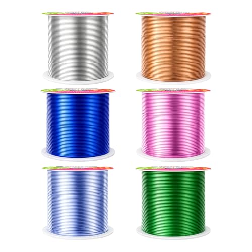 22 GA Pink Green Blue Assorted Anodized Aluminum Craft Wire (450 Foot)