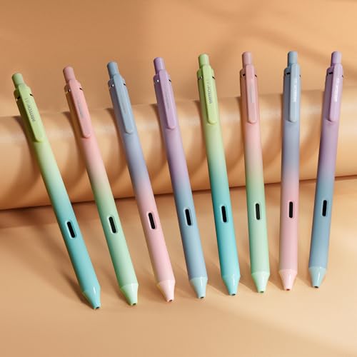 Retractable Gel Ink Pens (8 Count)