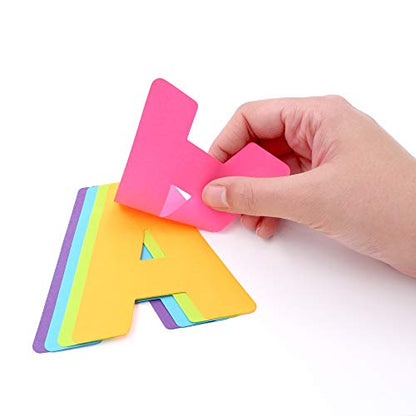 Poster Letters 4” Paper Letters for Poster Board Projects (181 Count)