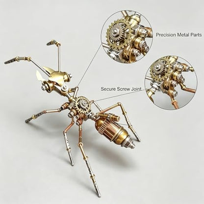 Steampunk Ant 3D Metal Puzzle Model Mechanical Kits 150+ Parts 2 (100 Count)