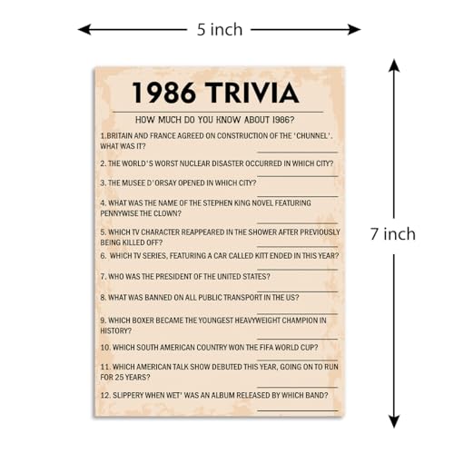 40th Birthday Party Games (31 Count)