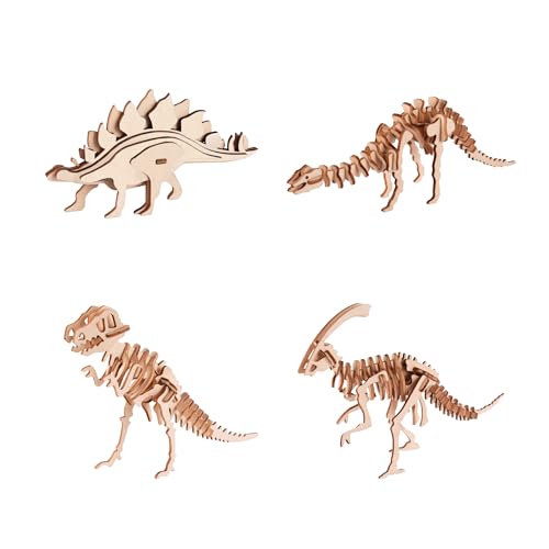 3D Wooden Puzzles for Kids Ages 8+ (4 Count)