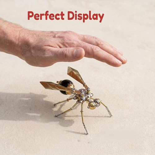 3D Metal Puzzle Model Mechanical Kits for Adults Teens Steampunk Hornet Insect 140+ Parts 2 (100 Count)