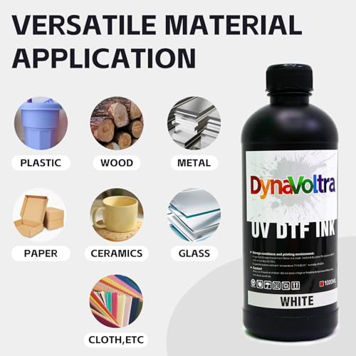 1000ML White UV DTF Ink for UV DTF Printer (33.814 Fl Oz)