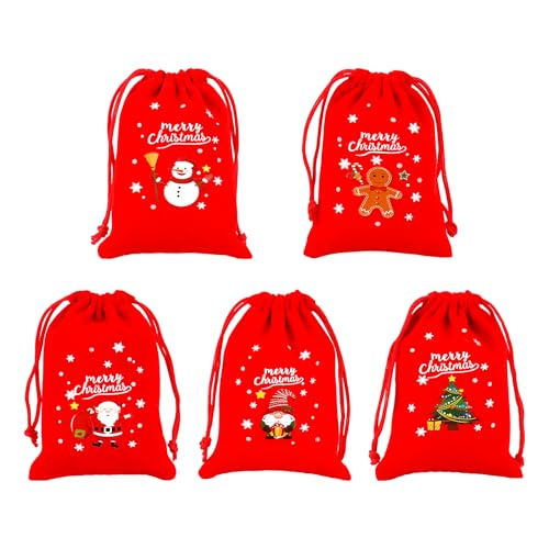 Small Christmas Gift Bags with Drawstring (6.7726 Ounce)