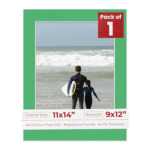 11x14 Mat Bevel Cut for 9x12 Photos