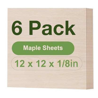 6 Pack Maple Plywood Sheets (7.2 Sq Ft)