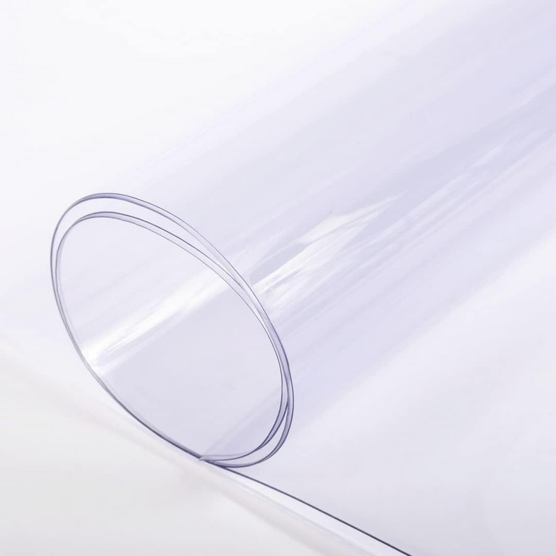 Farm Plastic Supply - Clear Vinyl Sheeting - 15 Mil - (4'6" x 35') - Vinyl Plastic Sheeting, Clear Vinyl Sheet for Storm Windows, Covering, Protection, Tablecloth Protector