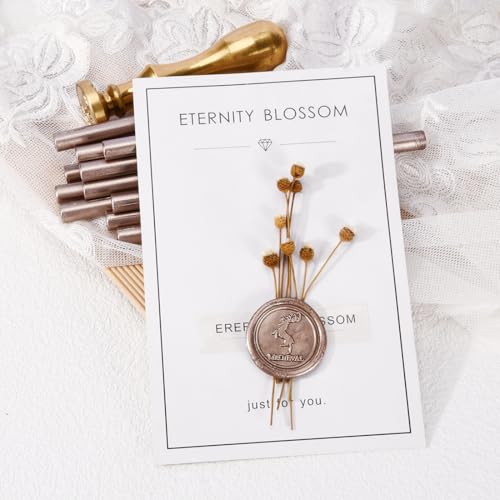 16 PCS Champagne Mini Wax Seal Sticks for Glue Gun (16 Count)