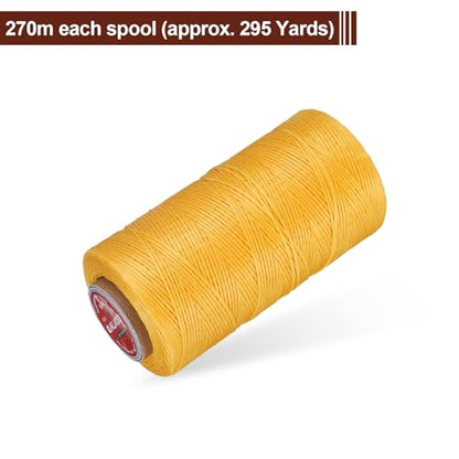 Flat Leather Sewing Waxed Thread