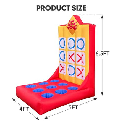 Inflatable Ball Toss Carnival Game with Built (10 Count)