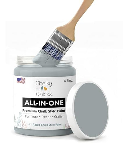Overcast 4 Fl Oz Chalk Paint for Furniture All in One