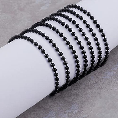 Steel Ball Chain Bead Dog Tag Chain Beaded Necklace Chains for Jewelry Making Bracelet Military Crafts